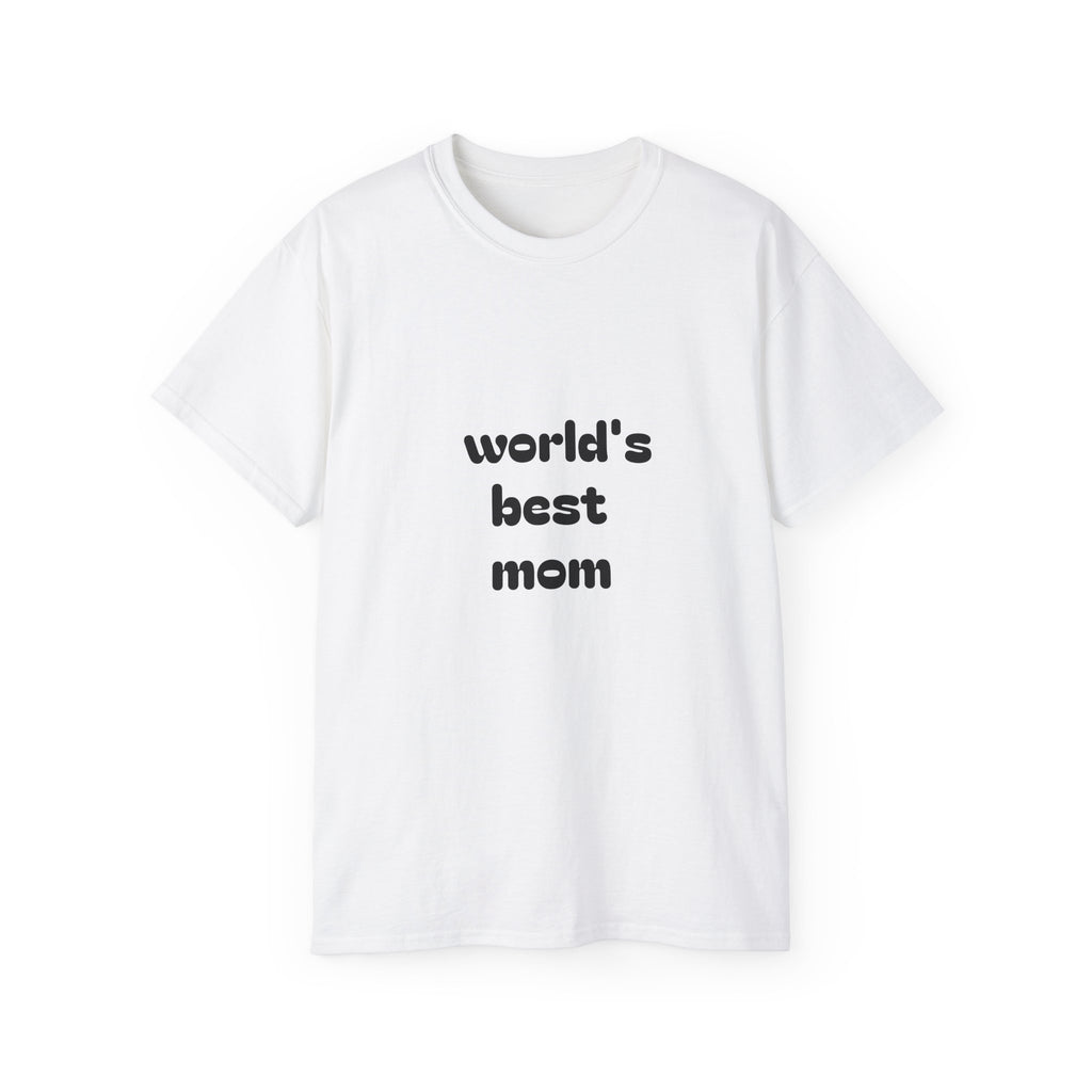 World's Best Mom Unisex Ultra Cotton Tee, Mother's Day Gift, Casual T-Shirt, Gifts for Her, Family Gathering Shirt, Personalized Mom Apparel