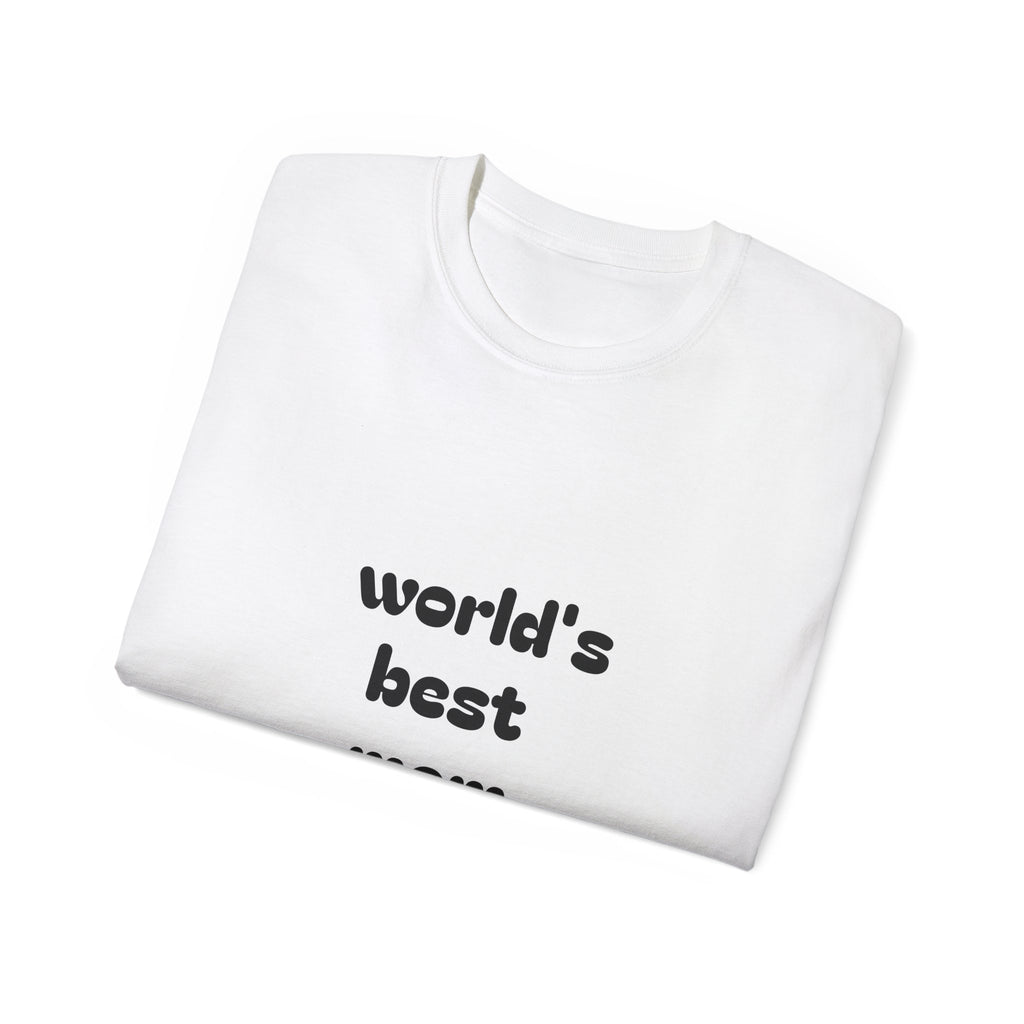 World's Best Mom Unisex Ultra Cotton Tee, Mother's Day Gift, Casual T-Shirt, Gifts for Her, Family Gathering Shirt, Personalized Mom Apparel